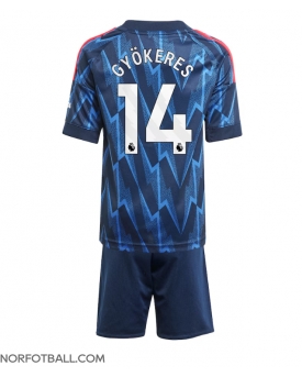 Billige Fotballdrakt Arsenal Viktor Gyokeres #14 Replika Bortedraktsett Barn 2025-26 Kortermet (med bukser)